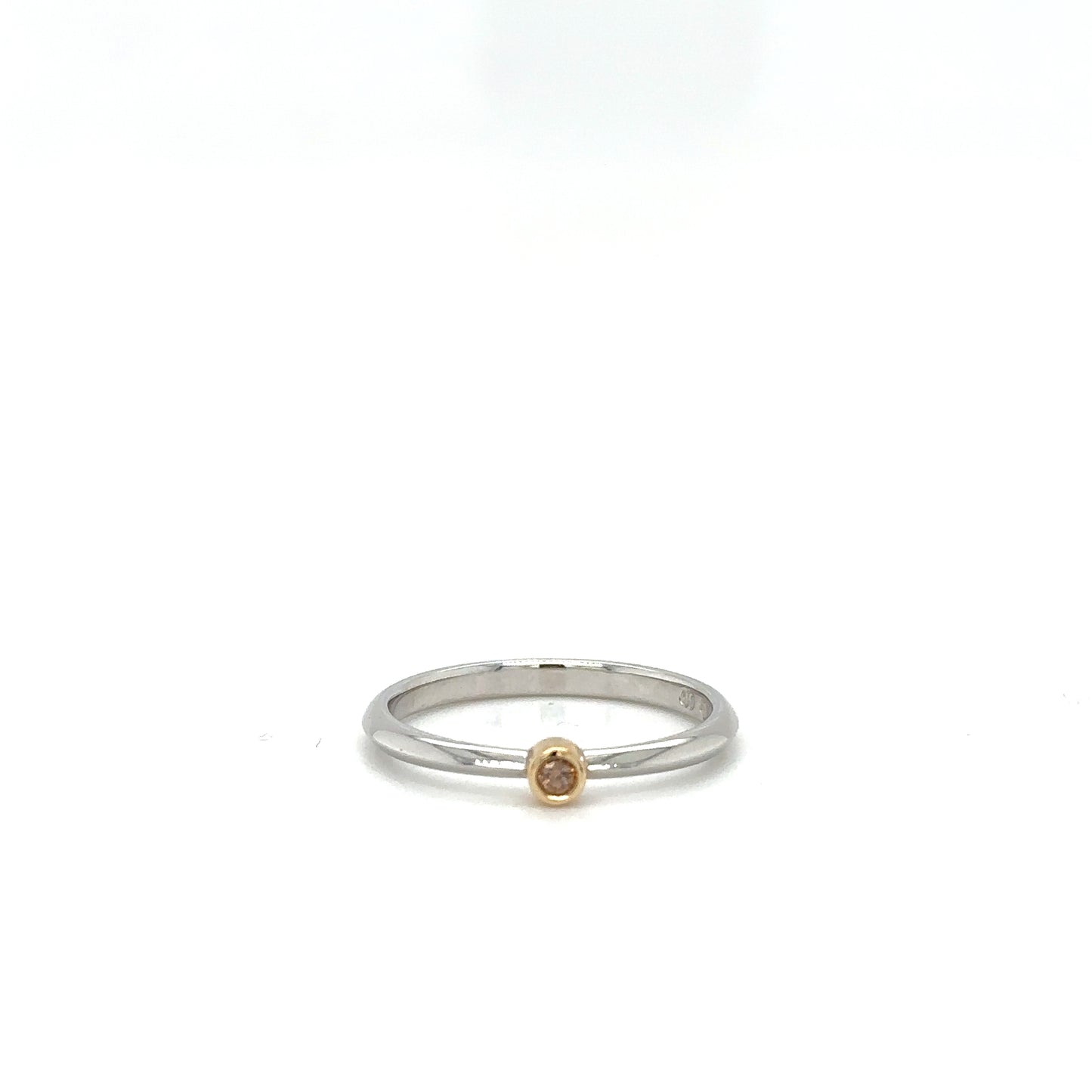 Champagne Diamond Stacker Ring
