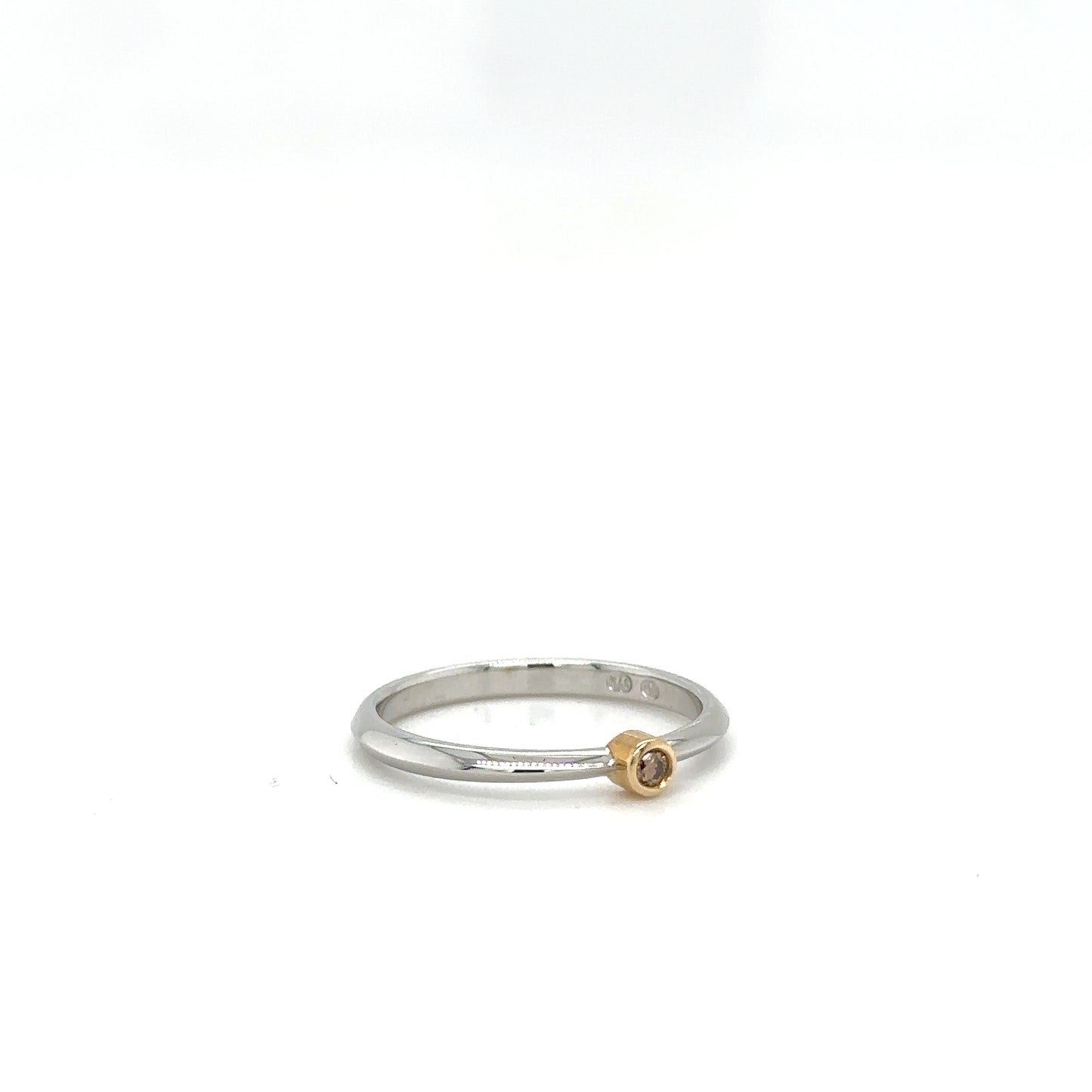 Champagne Diamond Stacker Ring