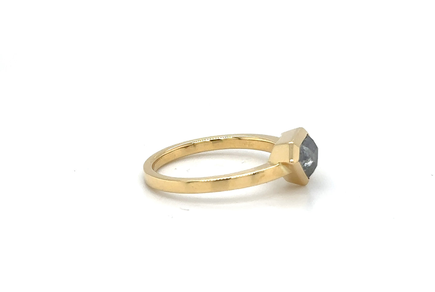 Salt & Pepper Shield Ring
