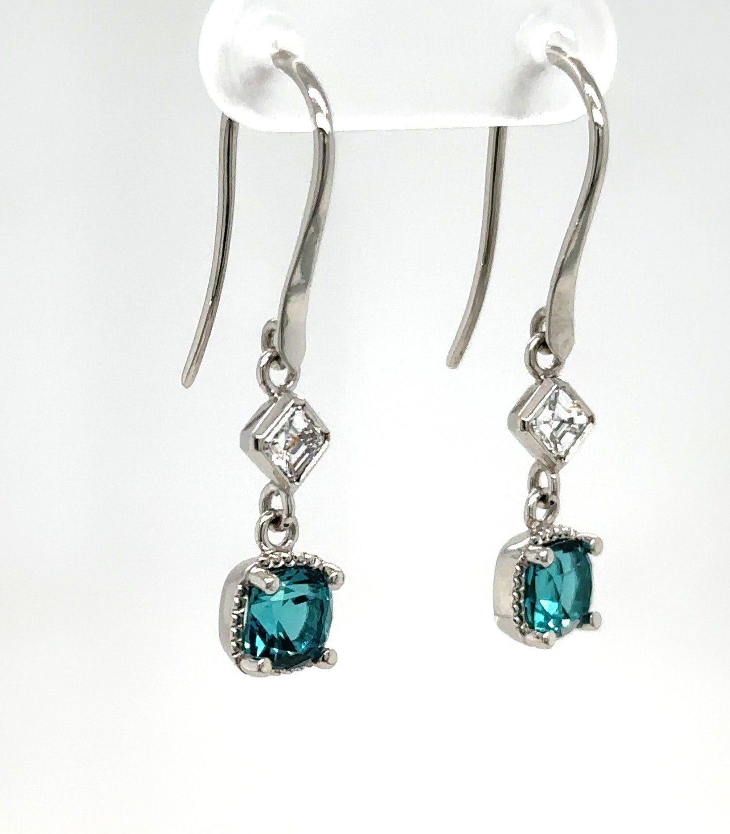 Diamond and Tourmaline earrings
