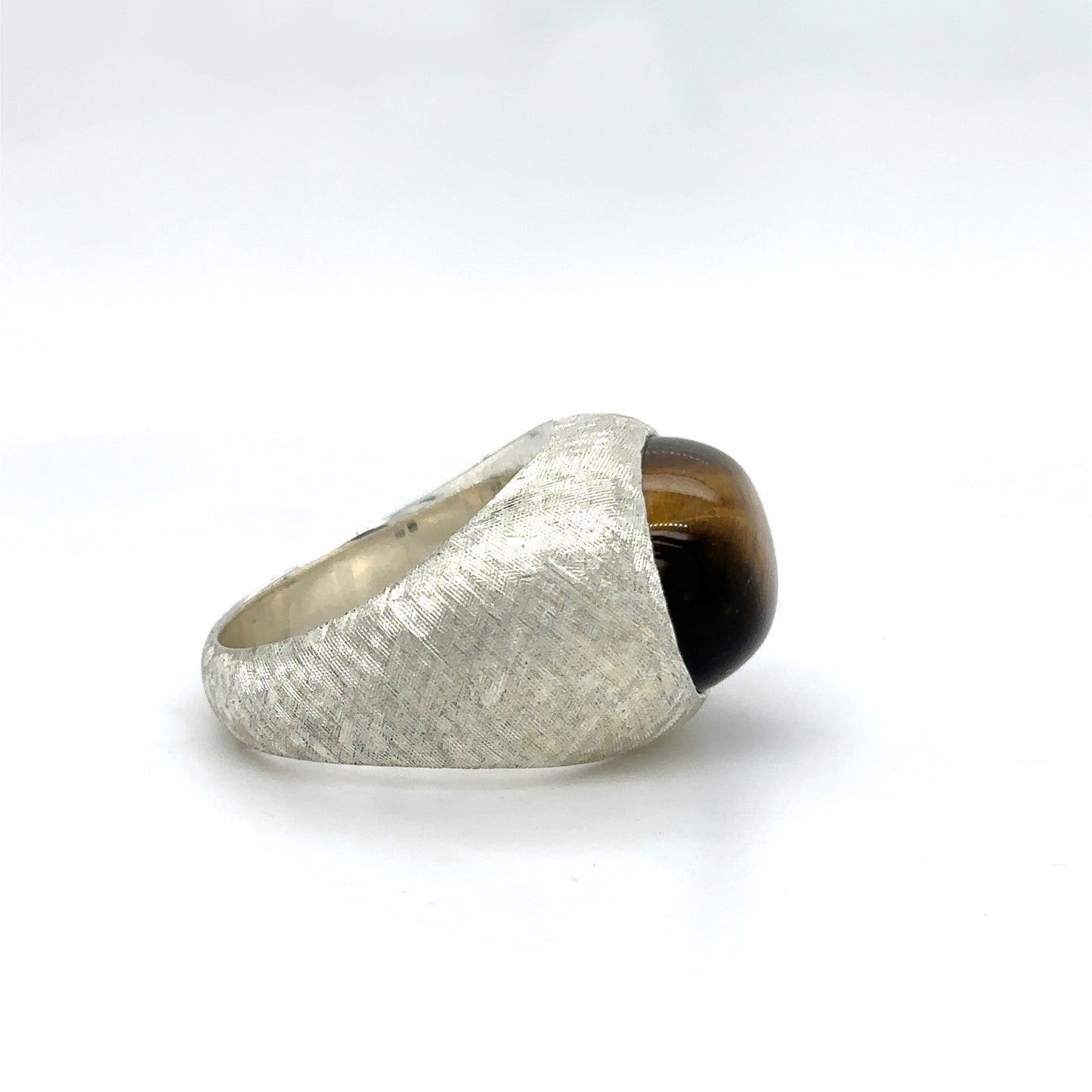 Tiger's Eye Signet Ring