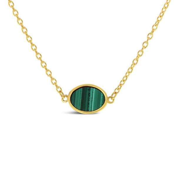 Malachite Oval Necklace