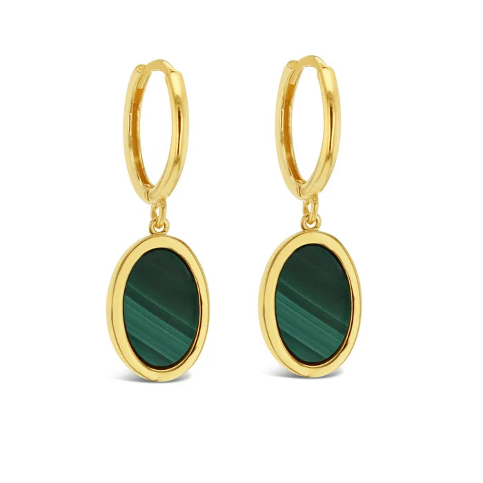 MALACHITE DROP HUGGIE