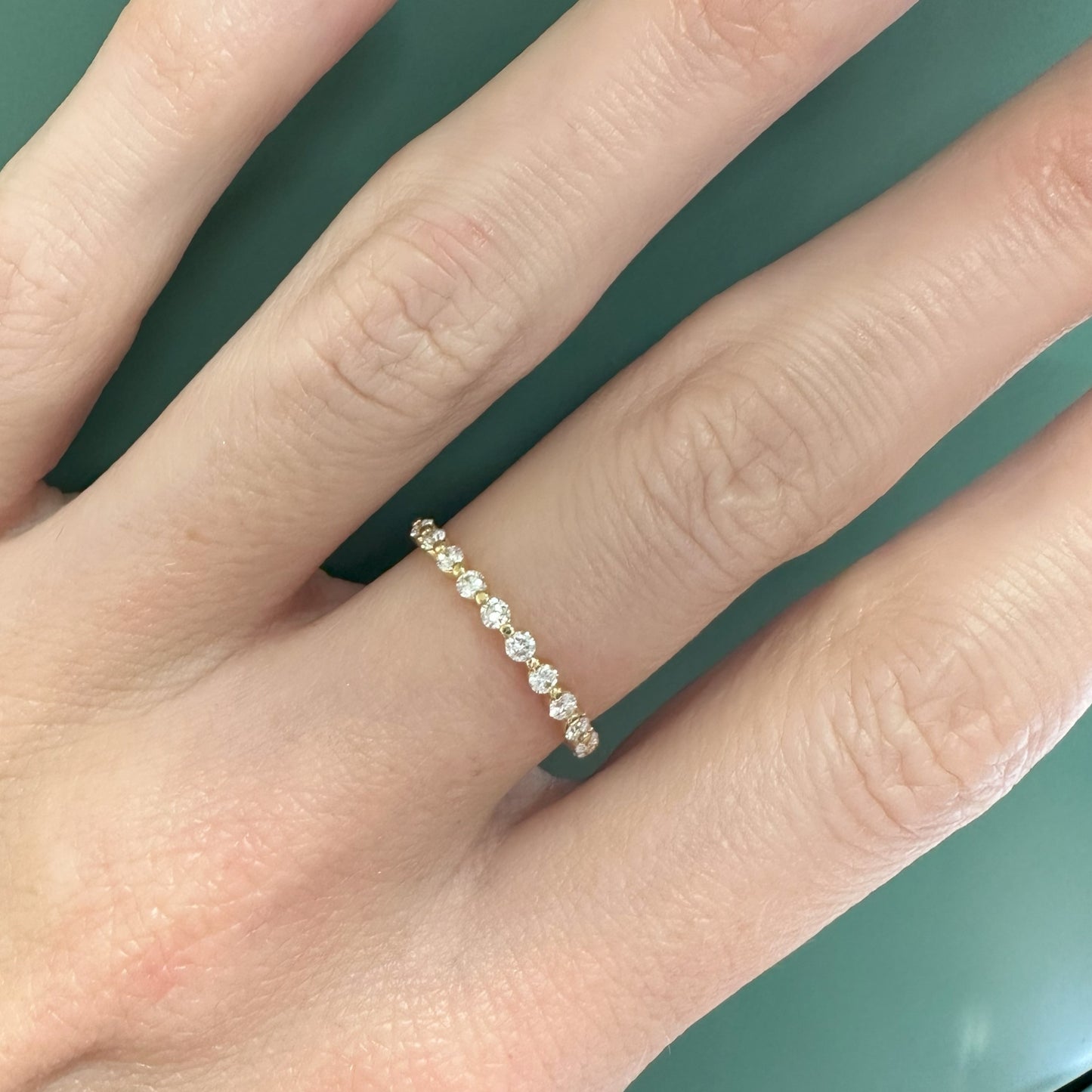 18ct Yellow Gold Single Claw Diamond Ring