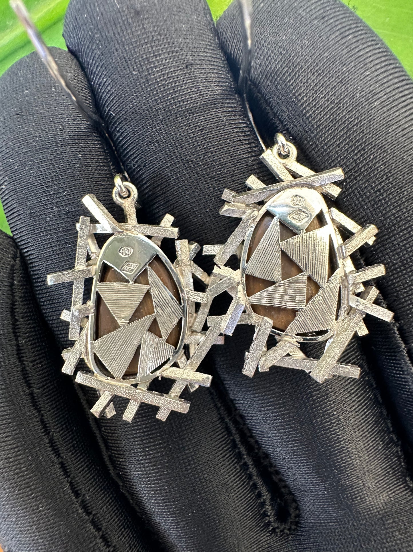 Opal & Diamond Earrings