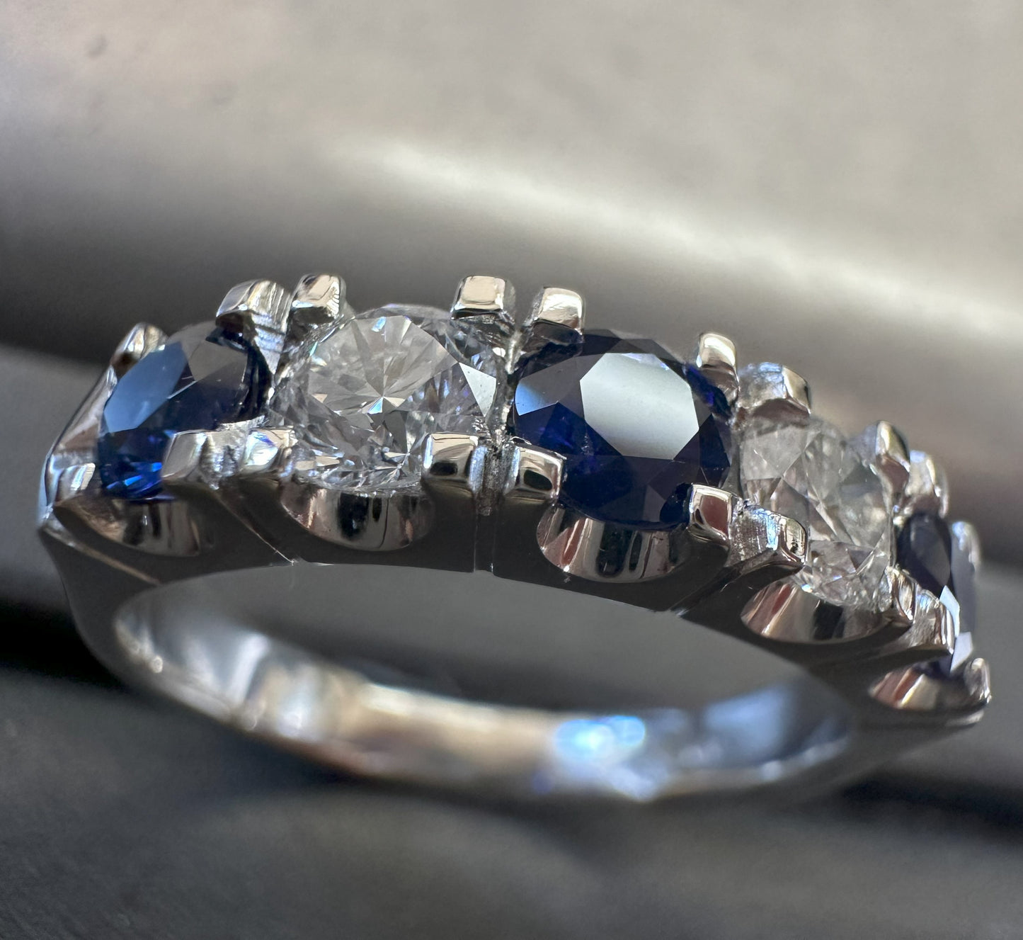 Sapphire & Diamond Eternity Ring