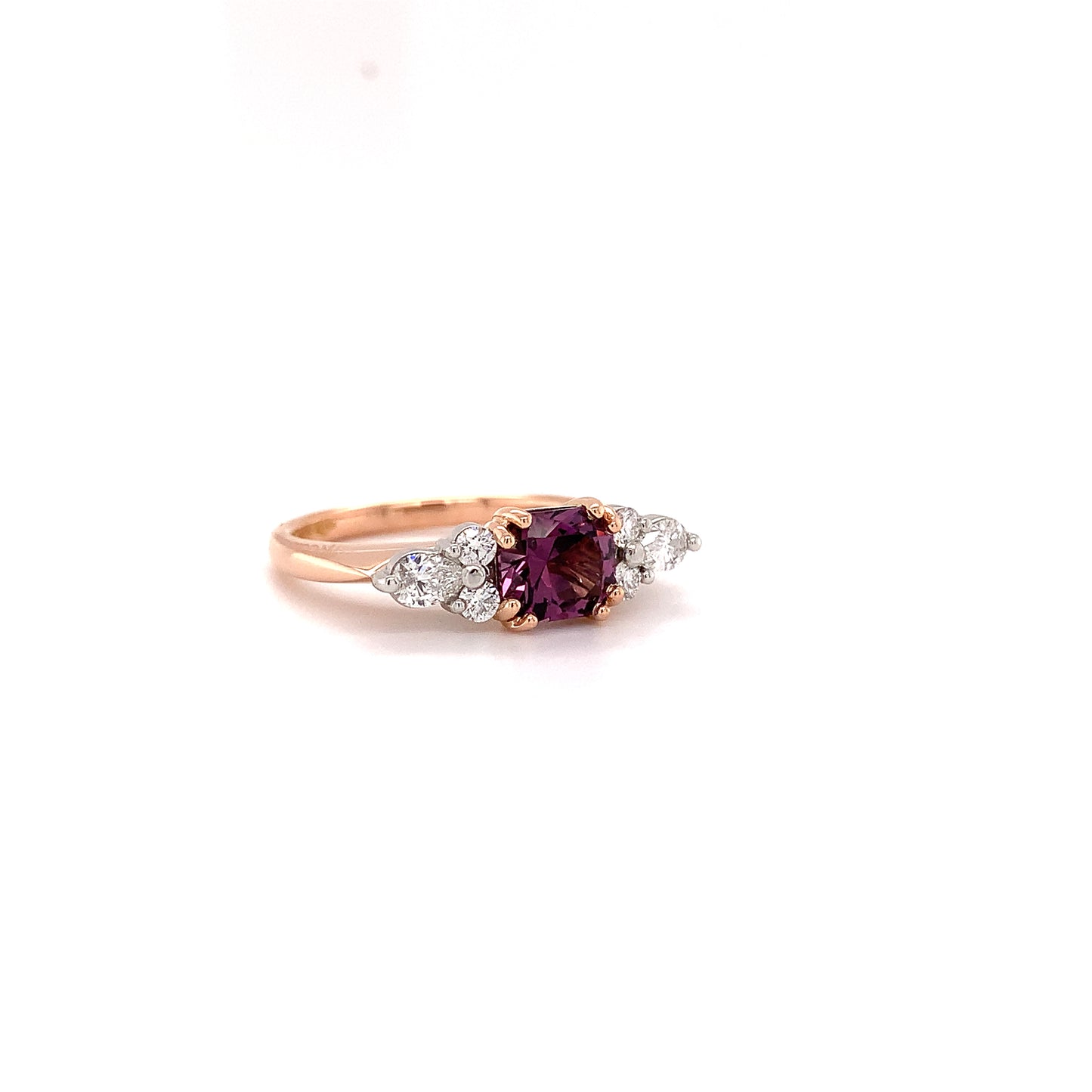Spinel and Diamond Ring