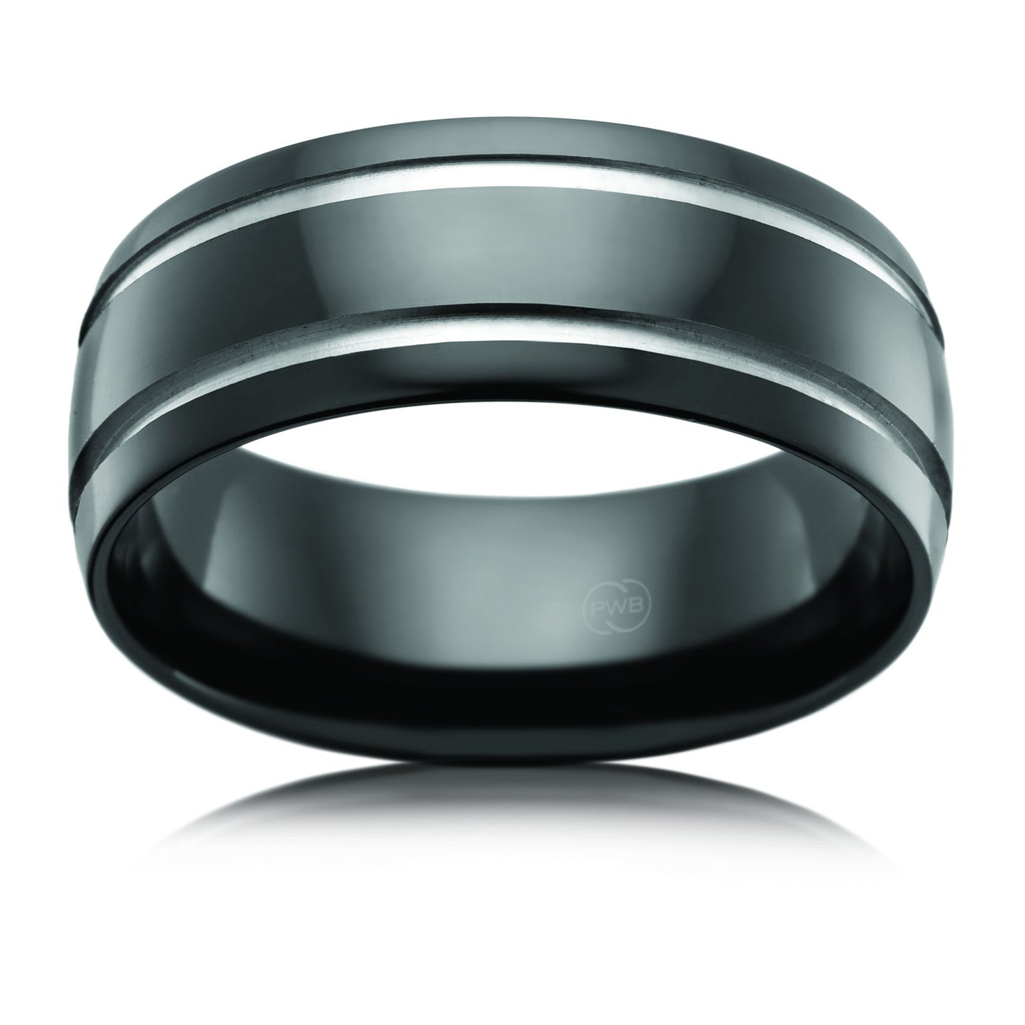 Zirconium Groovy Wedder - Bretts Jewellers