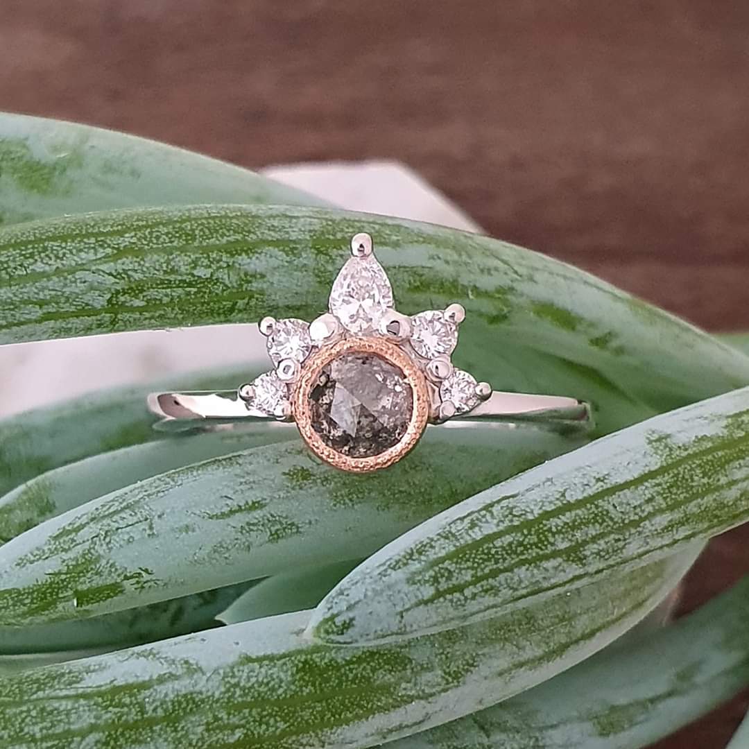 StarDust Salt & Pepper Diamond Ring - Bretts Jewellers