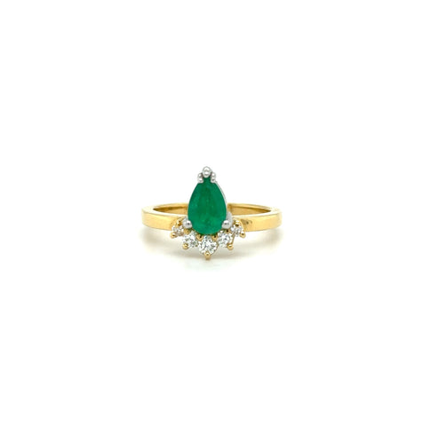 StarDust Emerald & Diamond Ring