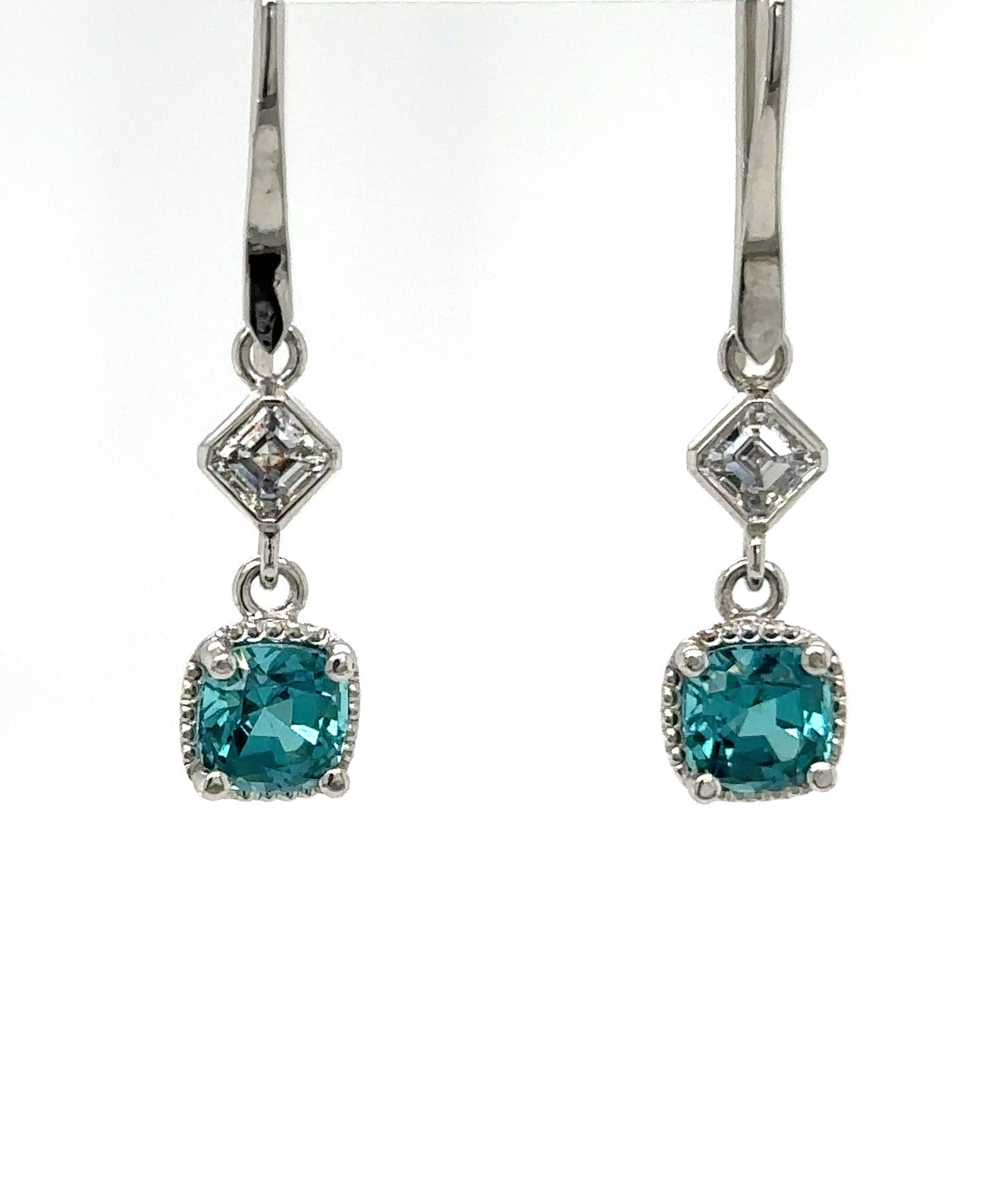 Diamond and Tourmaline earrings