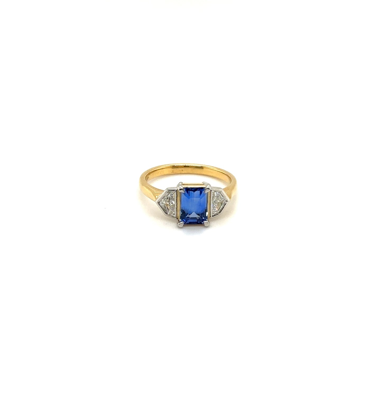 Sapphire and Diamond Anniversary Ring