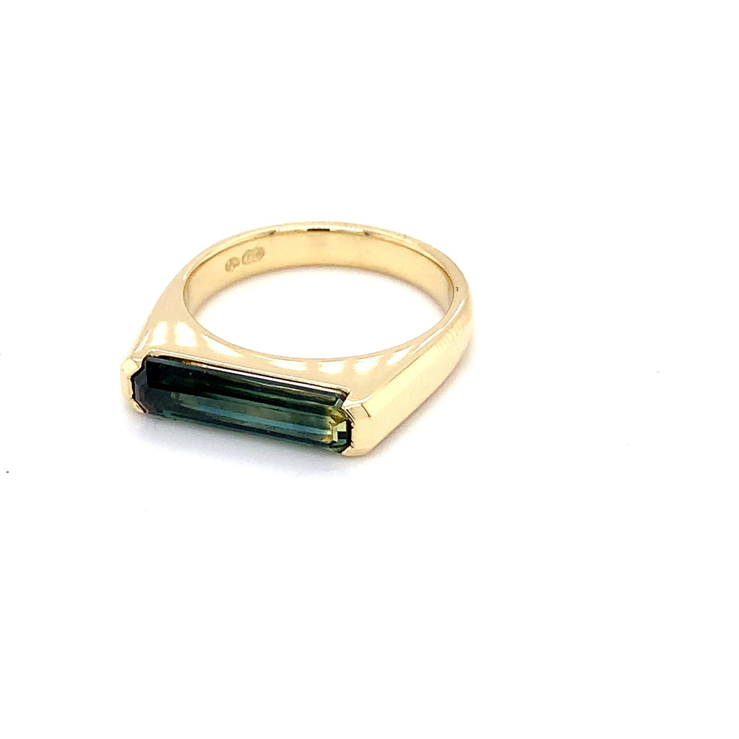 Australian Parti sapphire Signet Ring