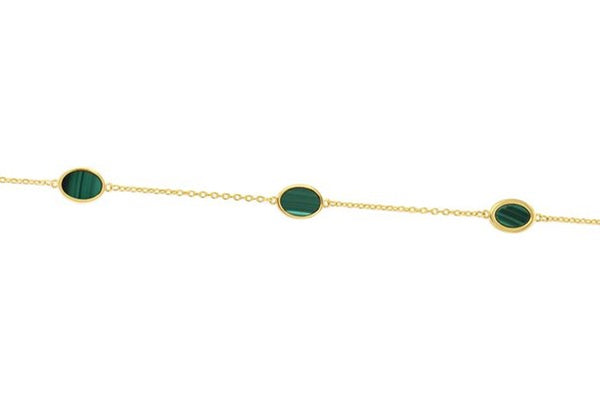 Malachite Oval Bracelet