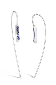 Nouvelle Bliss Earrings with Blue Sapphires