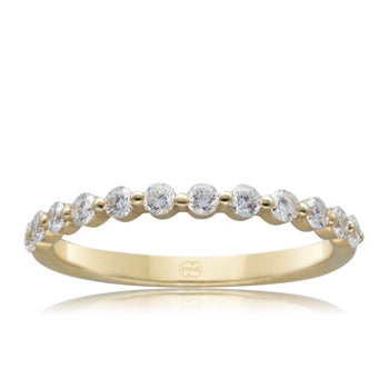 18ct Yellow Gold Single Claw Diamond Ring