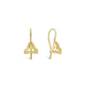 Wild Iris 18ct Yellow Gold Drop Earrings - Bretts Jewellers