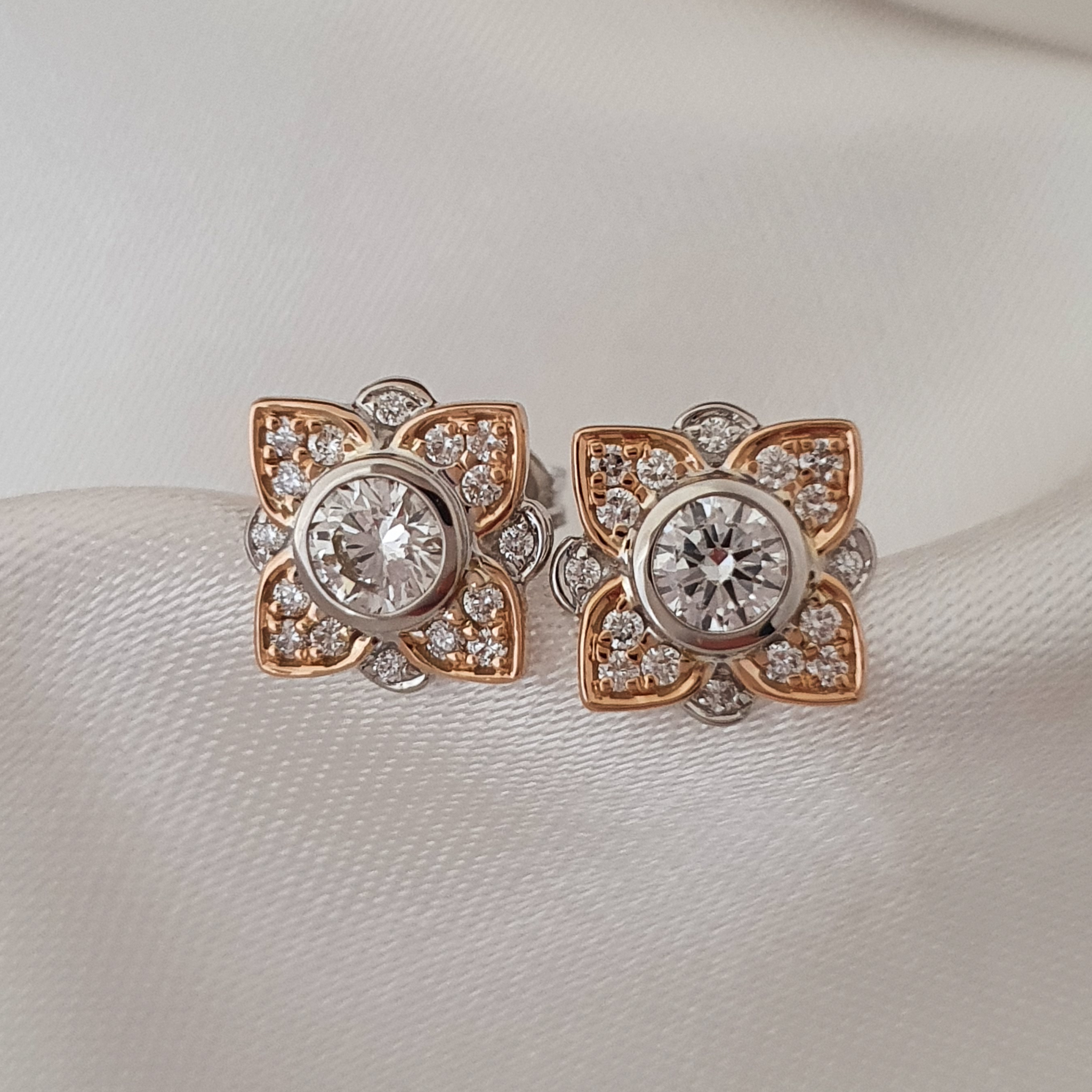 'Pentas' Diamond Stud Earrings - Bretts Jewellers