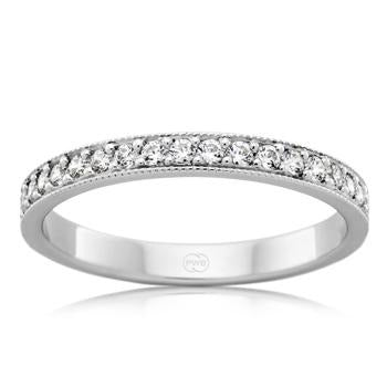 18ct White gold diamond wedding ring - Bretts Jewellers