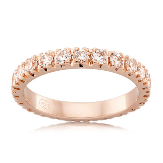 18ct Rose Gold Micro Claw Diamond ring - Bretts Jewellers