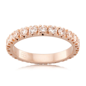 18ct Rose Gold Micro Claw Diamond ring - Bretts Jewellers