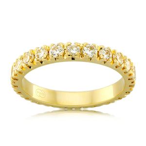 18ct yellow gold Micro Claw Diamond ring - Bretts Jewellers